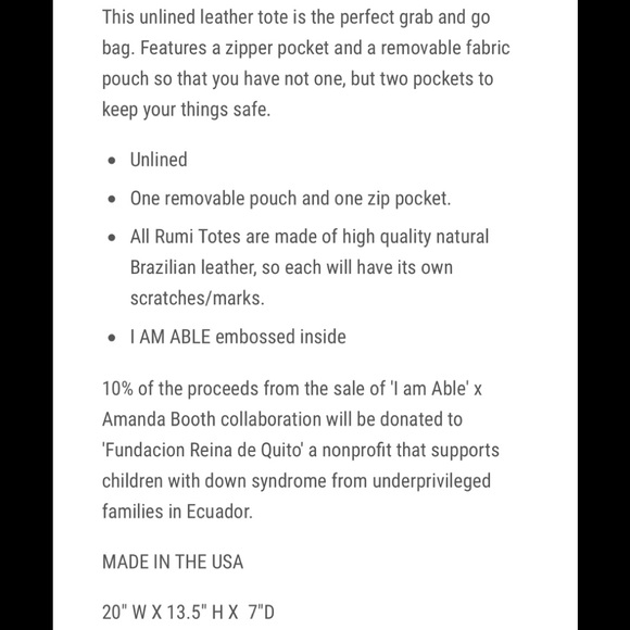 Kon-dor Rumi I am Able tote - Picture 8 of 8